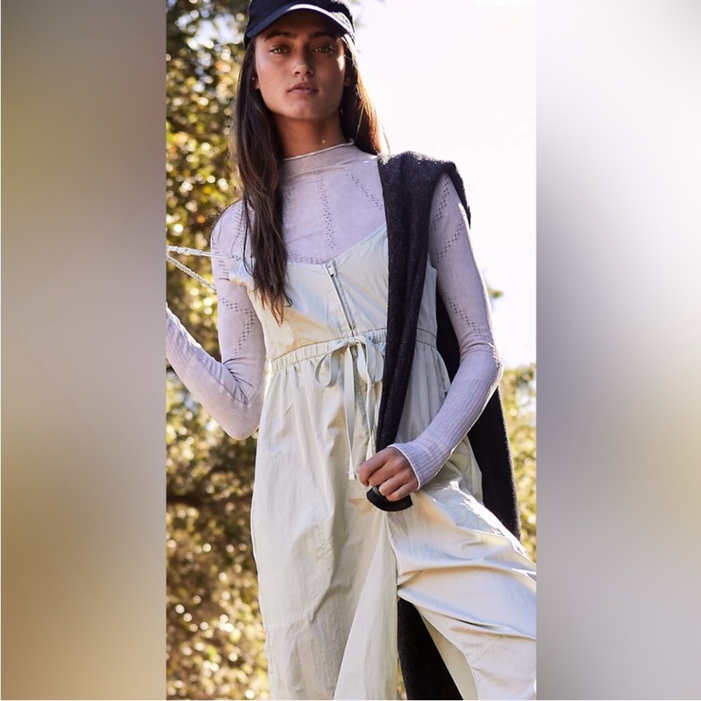 Free People movement Down to Earth onesie new tags small $118- summer mist